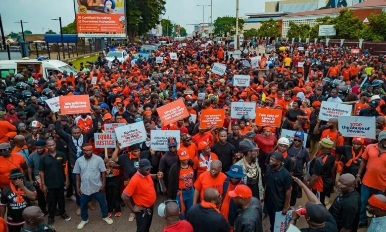 NPP Marches in Accra, Accuses Government of Weakening Ghana’s Democracy