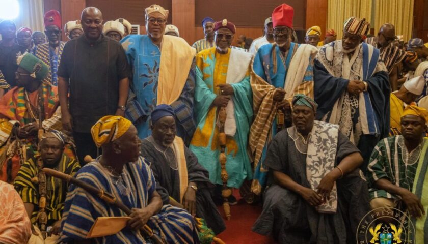 Mahama pledges stronger partnership with chiefs to deepen development and accountability in Northern Region