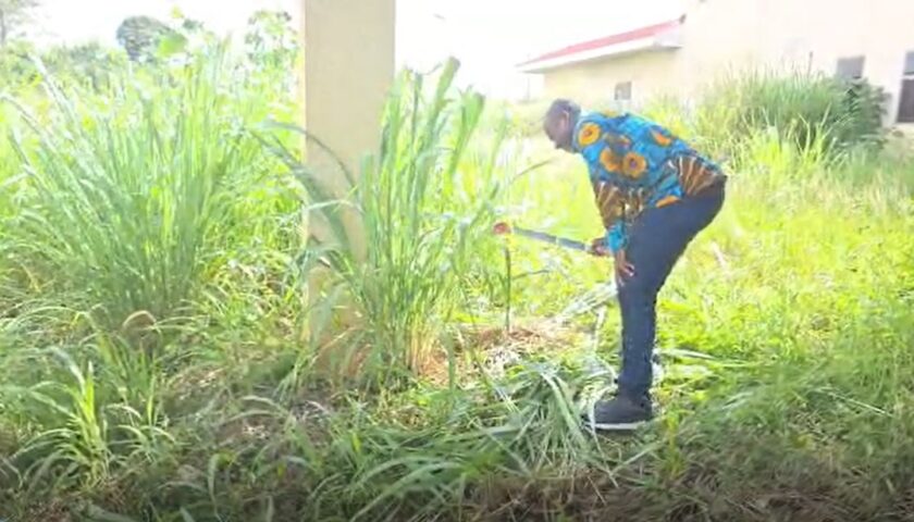 Obuasi East MP weeds Afari Military Hospital grounds, demands immediate operationalisation
