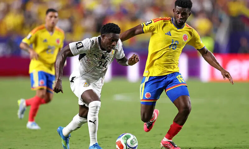 Ghana’s World Cup dream ends as Arias fires Colombia into last 16